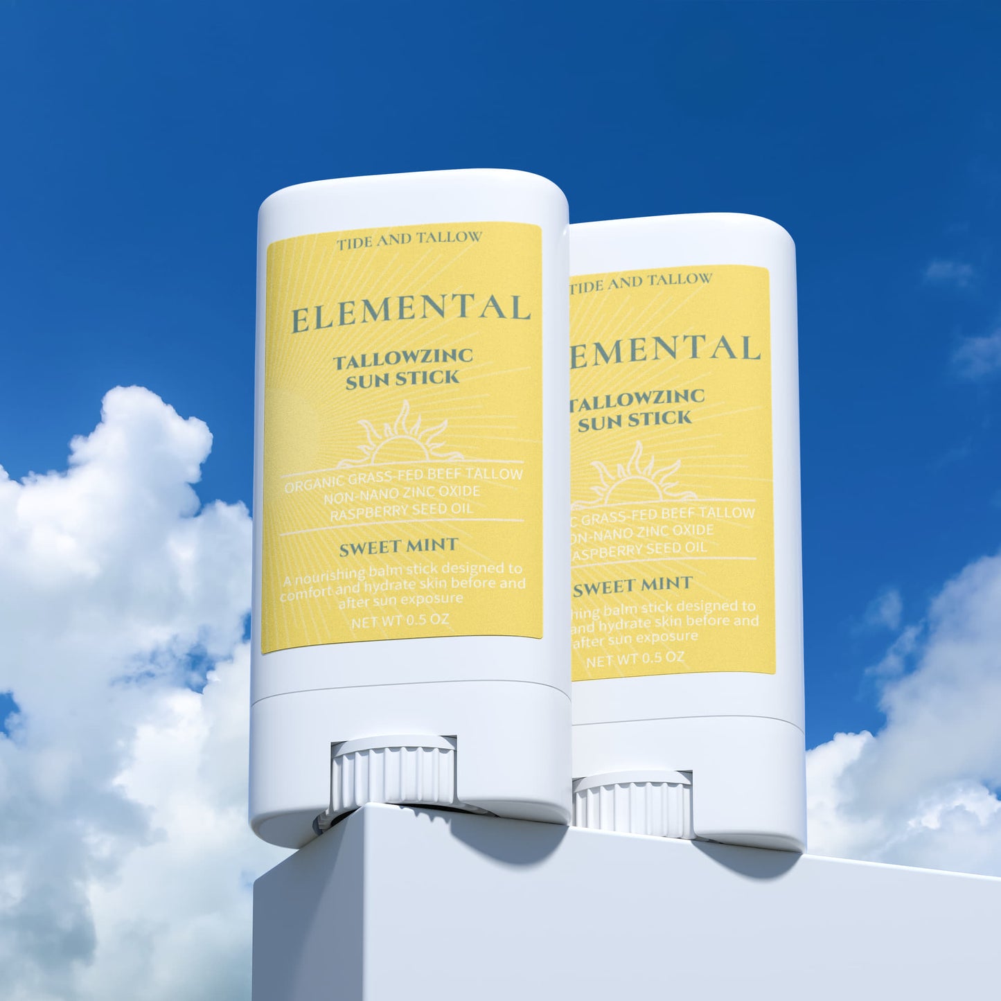 'Elemental' Tallow Zinc Sun Stick 2 Pack