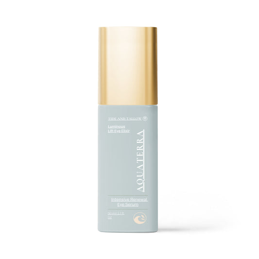 "Aquaterra" Brighten+Firm Eye Serum: Intensive Renewal Gold Cap