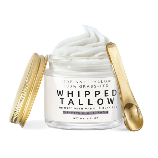 Tide and Tallow Whipped Grass-Fed Tallow Balm with Vanilla Bean